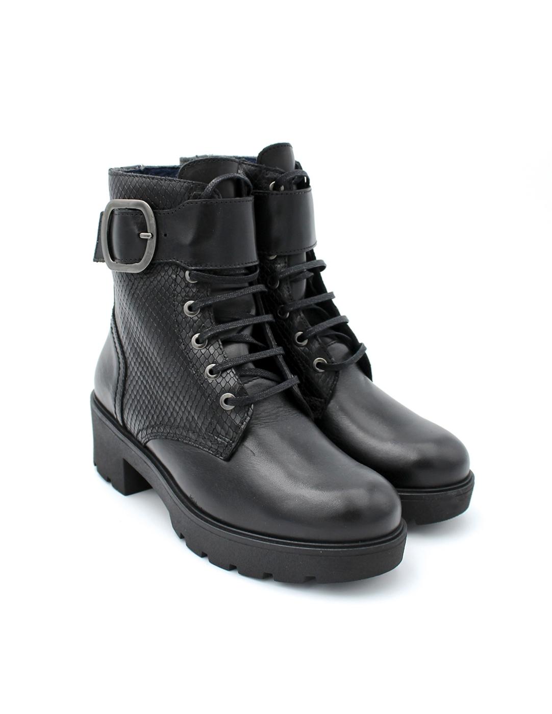 Botín Militar Baerchi 40503 Negro Mujer