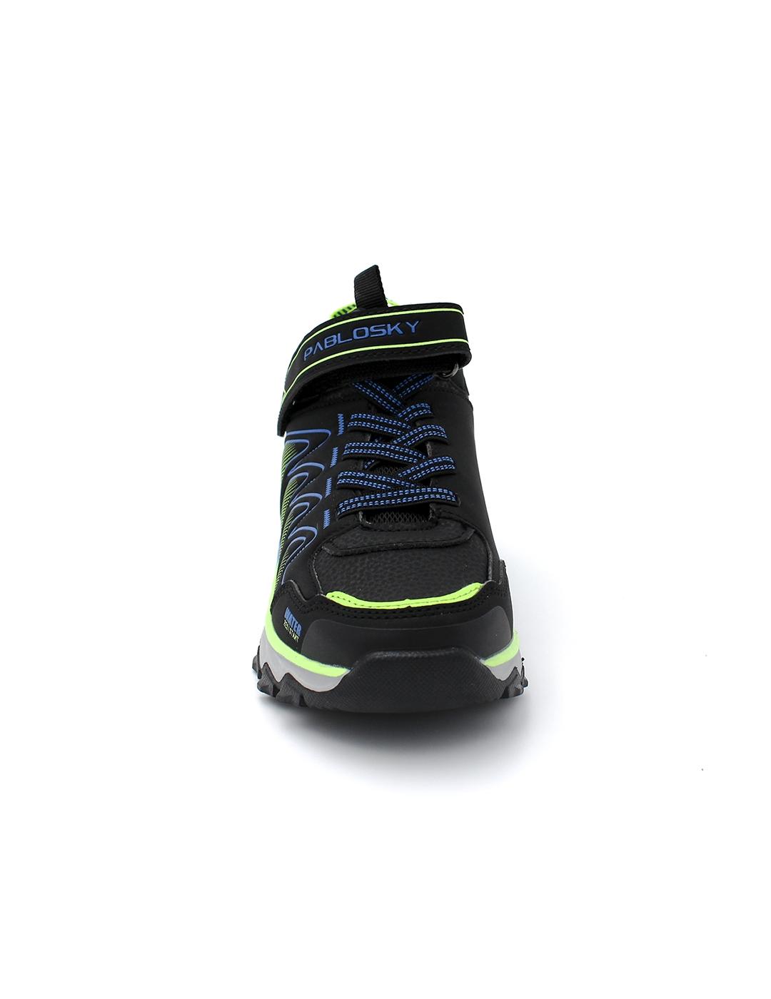 Botín Trail Waterproof Pablosky 978910 Negro Niño