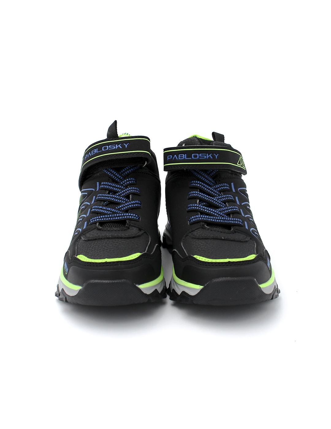 Botín Trail Waterproof Pablosky 978910 Negro Niño