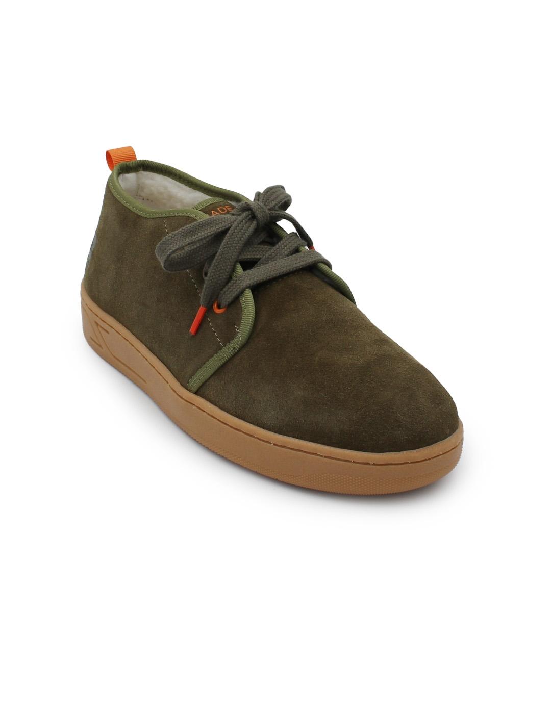 Botín Grabado El Pulpo BALTAR Verde Khaki Hombre