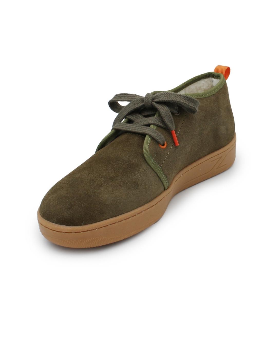 Botín Grabado El Pulpo BALTAR Verde Khaki Hombre