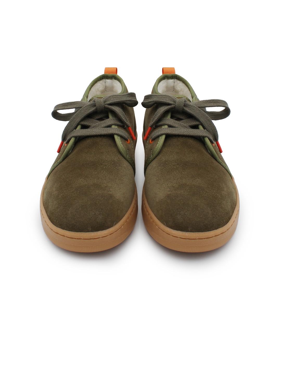 Botín Grabado El Pulpo BALTAR Verde Khaki Hombre