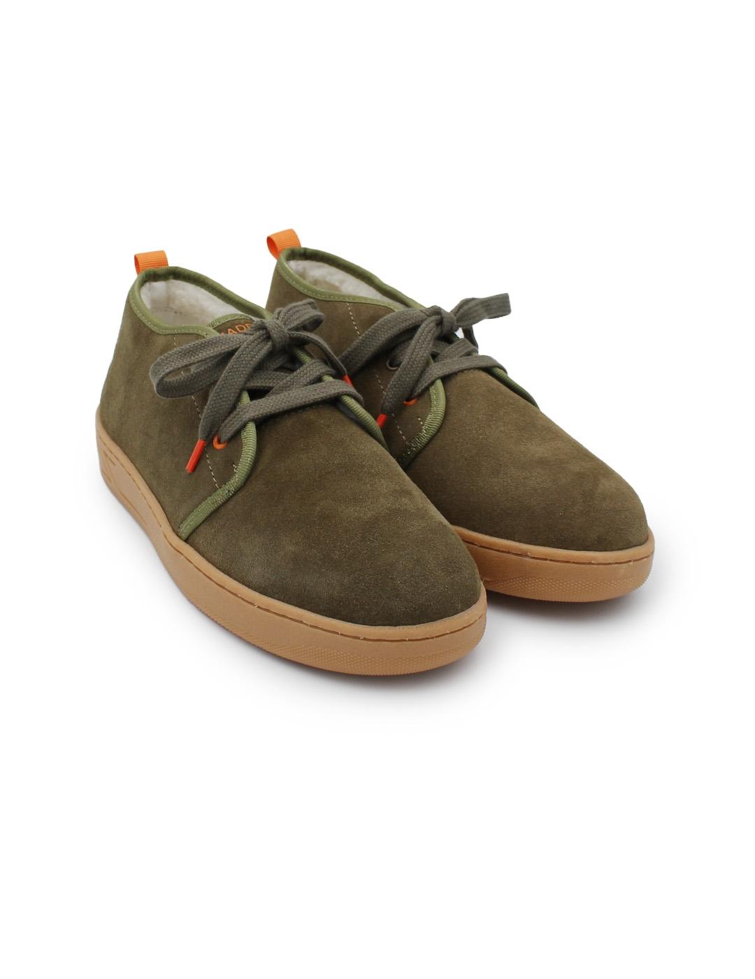 Botín Grabado El Pulpo BALTAR Verde Khaki Hombre