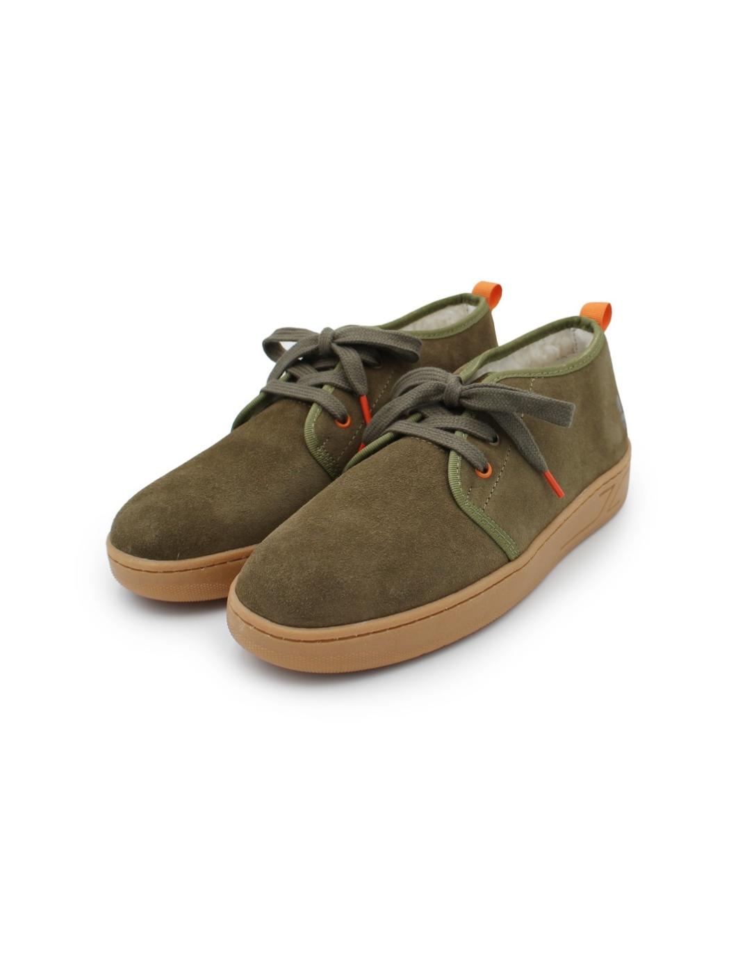 Botín Grabado El Pulpo BALTAR Verde Khaki Hombre