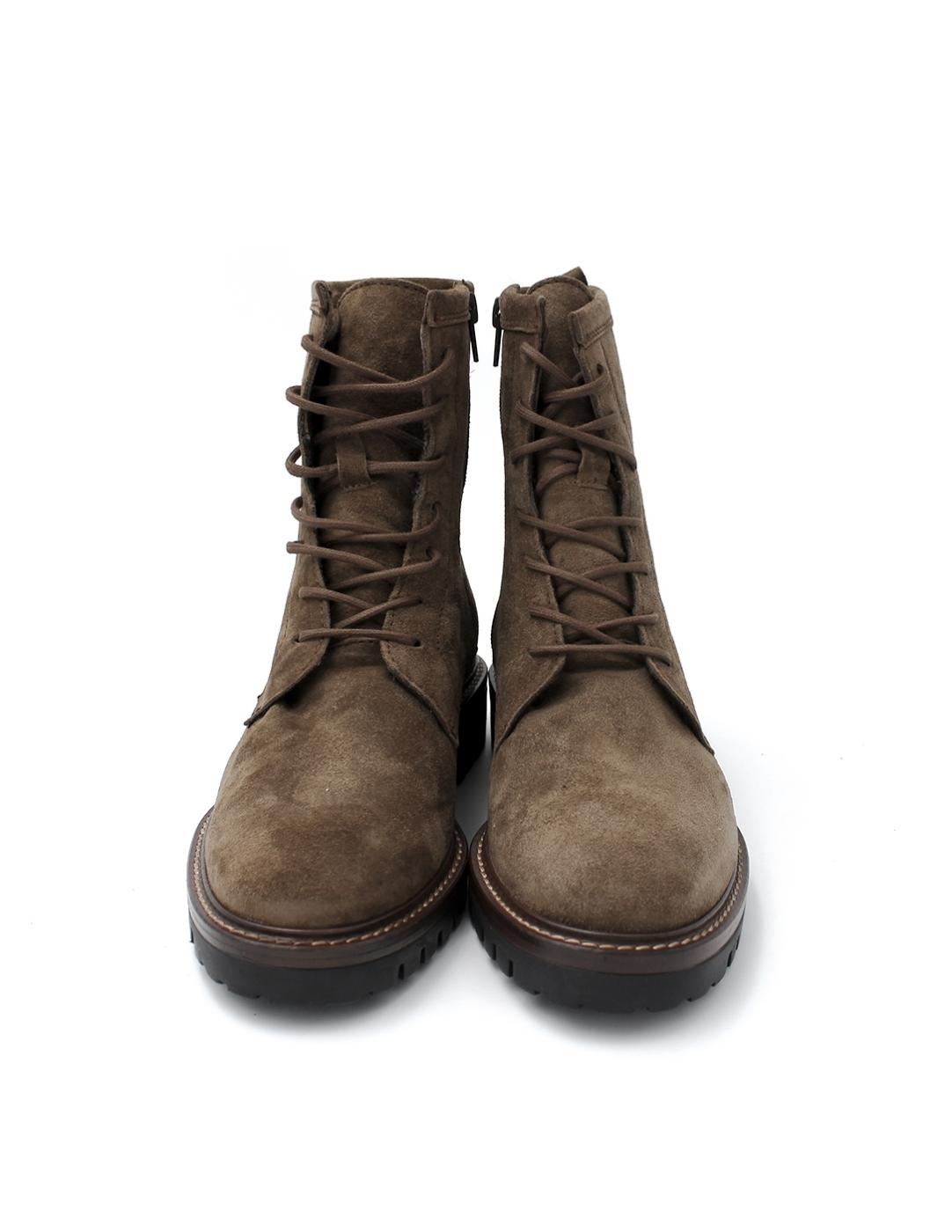 Botín Ante Cordones Alpe 2610 Castaña Mujer