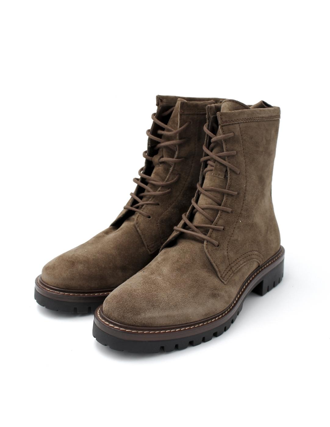 Botín Ante Cordones Alpe 2610 Castaña Mujer