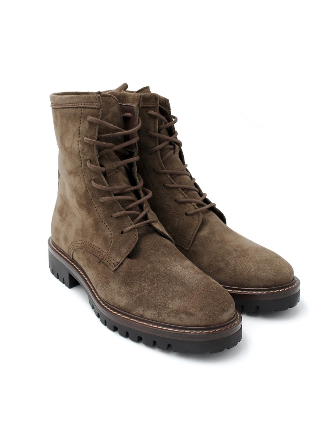 Botín Ante Cordones Alpe 2610 Castaña Mujer