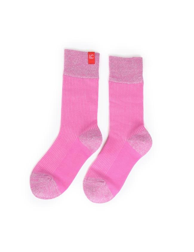 Caja 2 Calcetines Lola Casademunt LF2413003 Rosa/Rojo Mujer