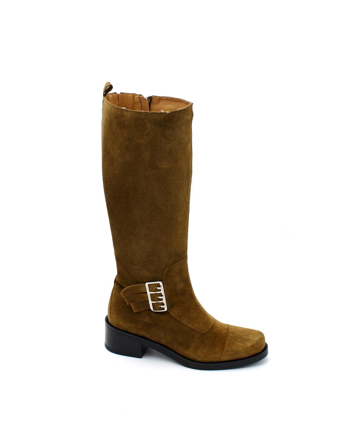 Bota Caña Alta DANSI 6941 Mogano Mujer.