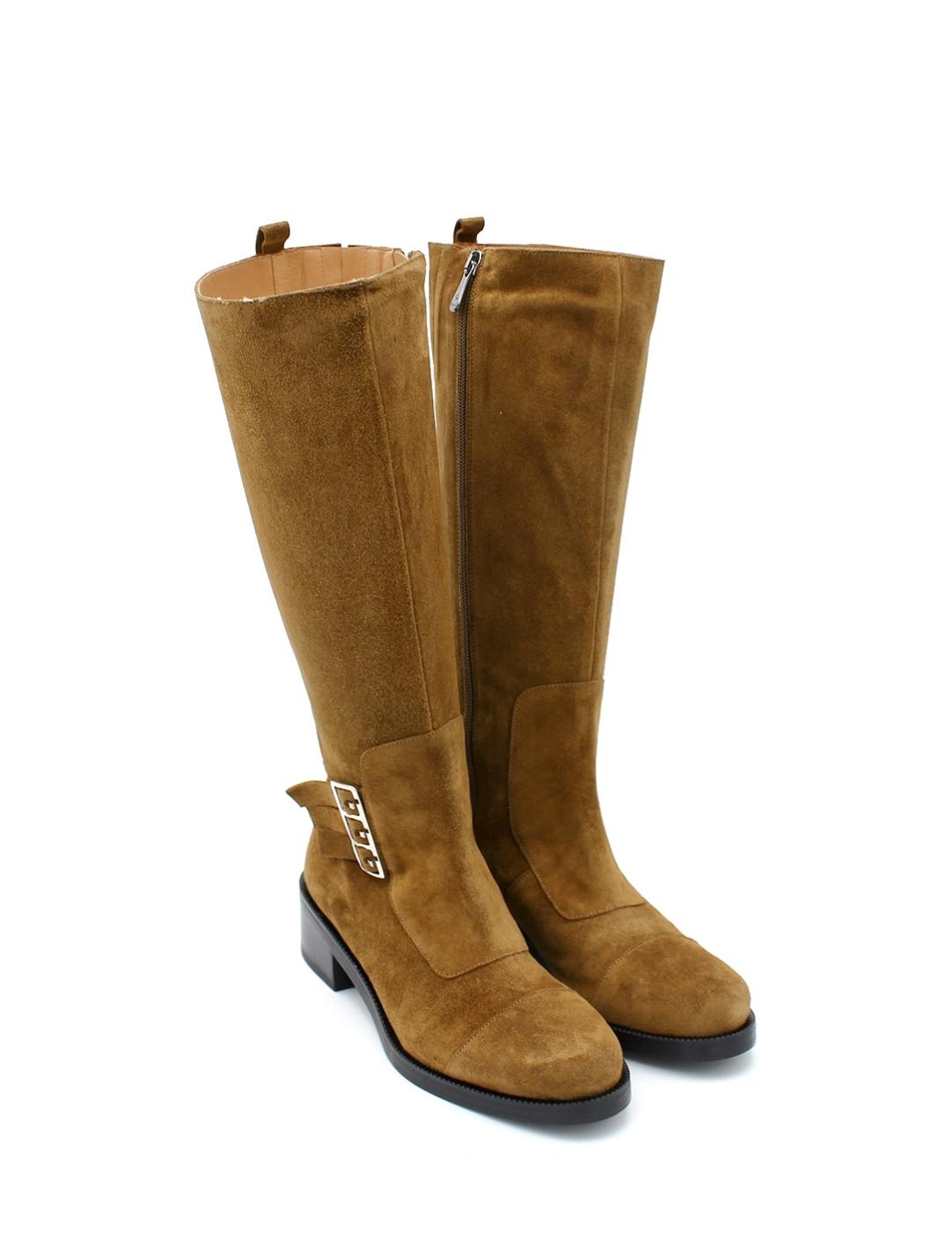 Bota Caña Alta DANSI 6941 Mogano Mujer.