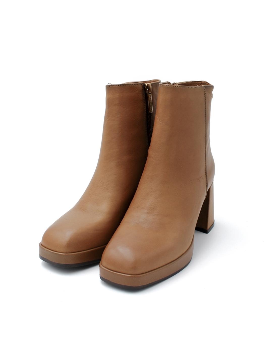 Botín Tacón Carmela 161846 Camel Mujer