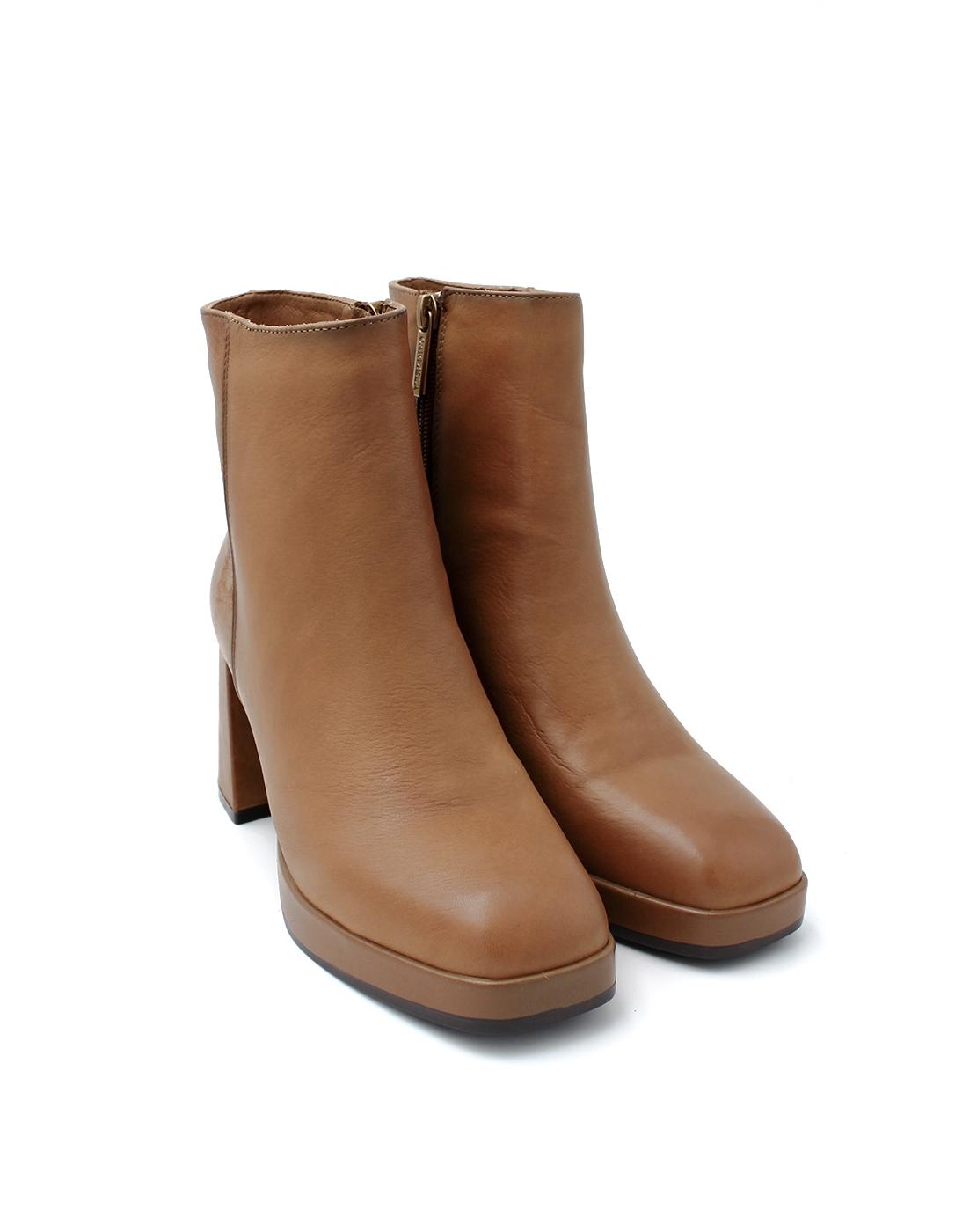 Botín Tacón Carmela 161846 Camel Mujer