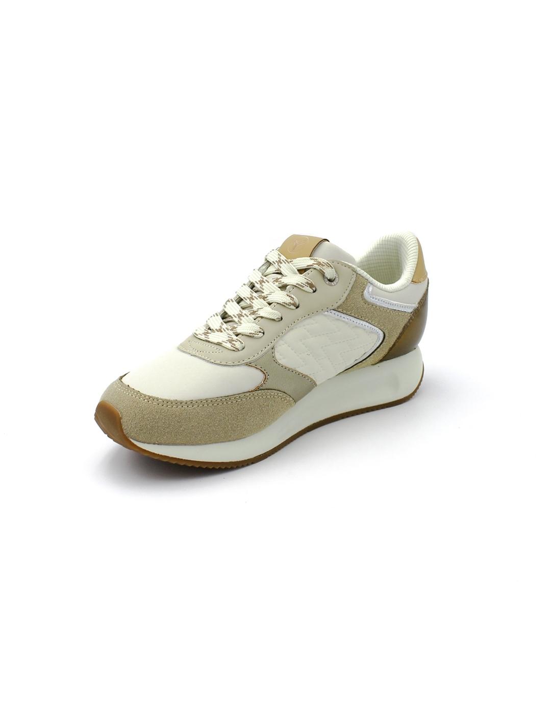 Deportivos YUMAS 53370 Beige Mujer.