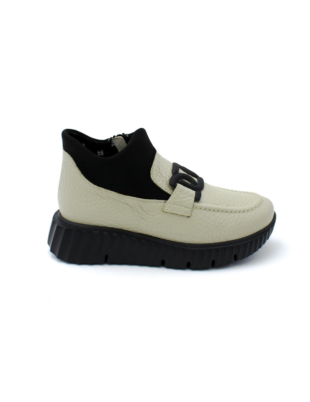 Zapato Neopreno Comfort Class 6503-sunset Crema Mujer