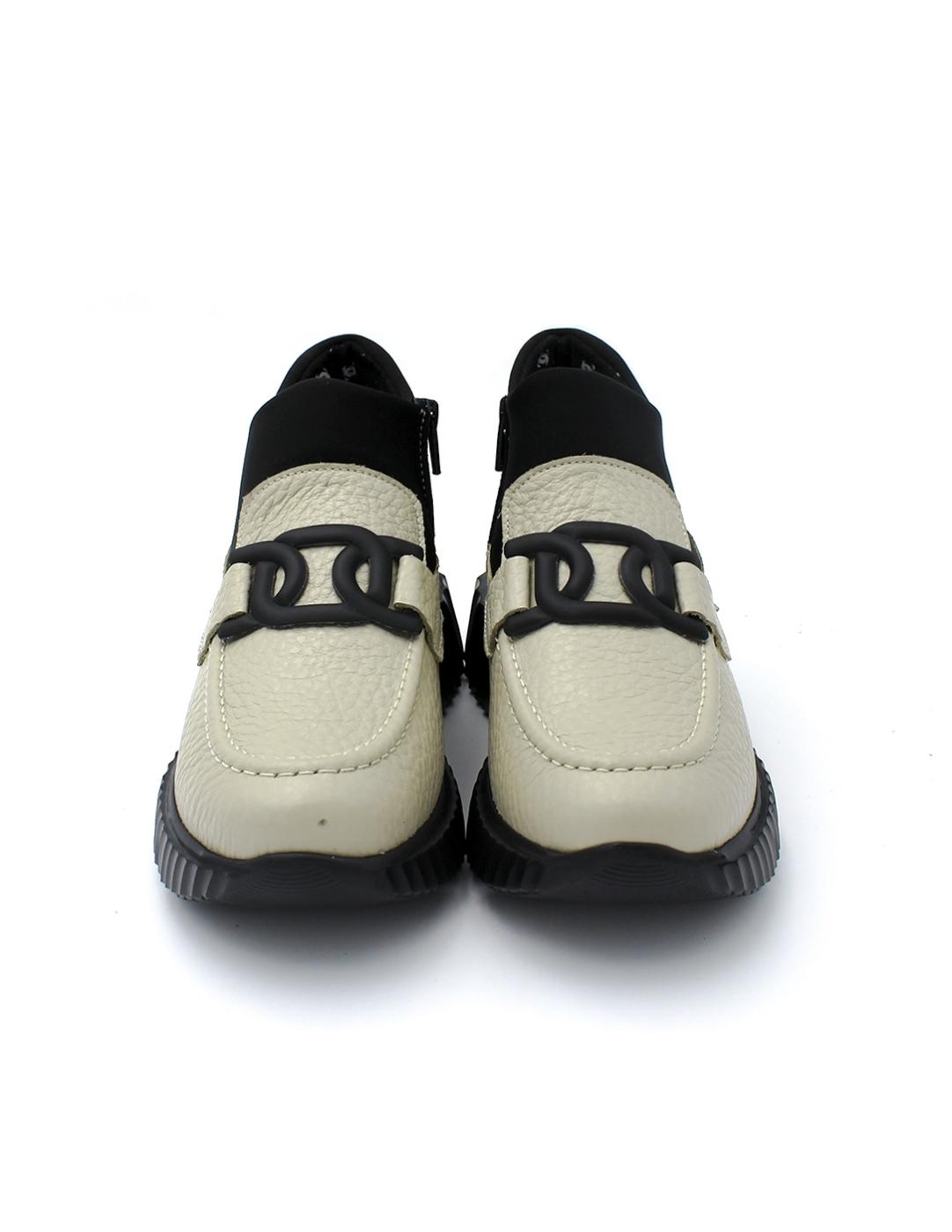 Zapato Neopreno Comfort Class 6503-sunset Crema Mujer