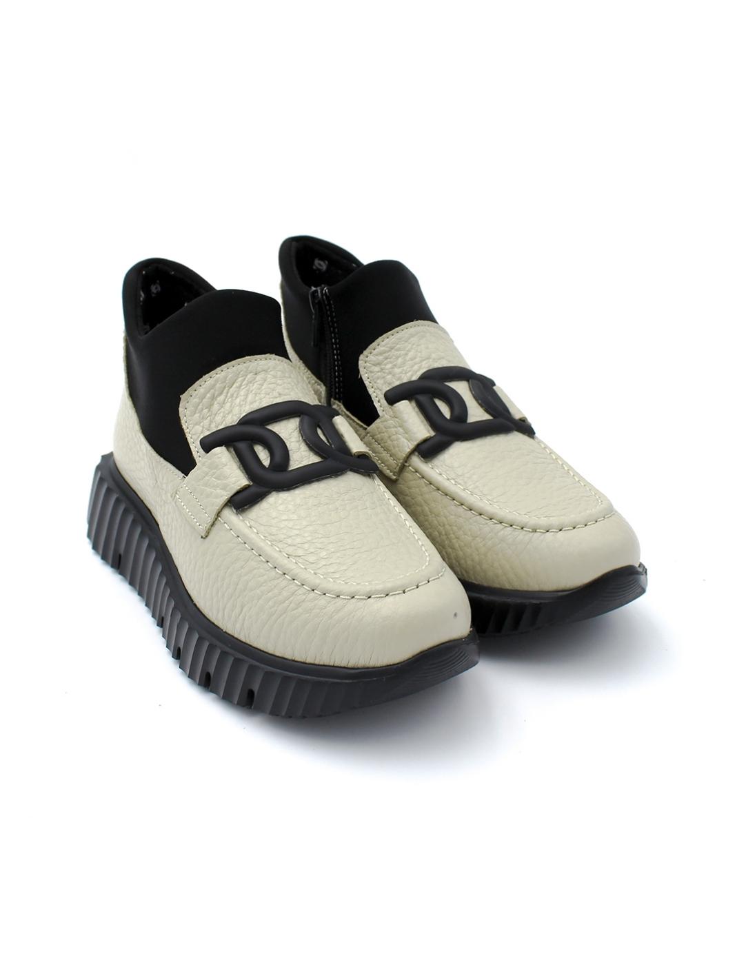 Zapato Neopreno Comfort Class 6503-sunset Crema Mujer