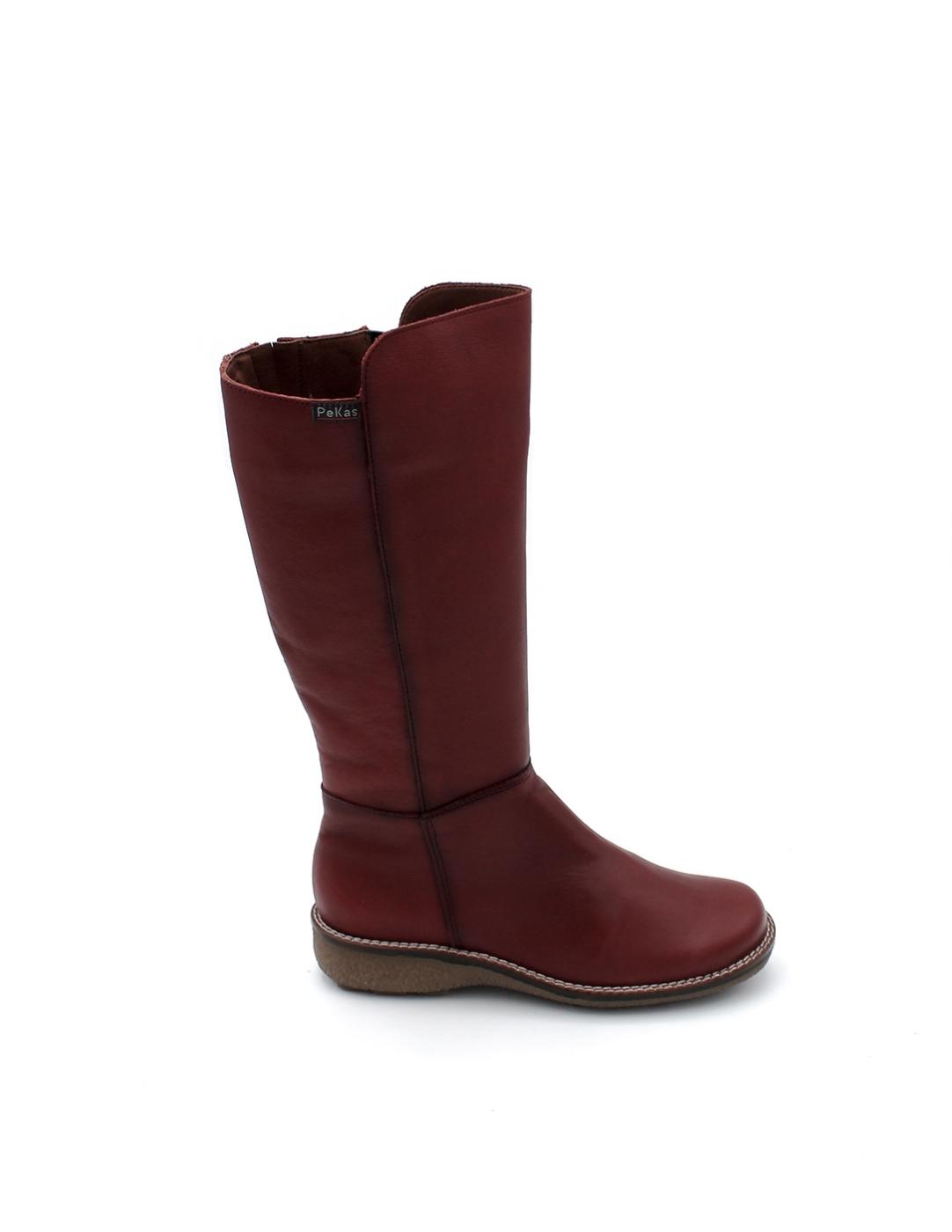 Bota Alta Napa Pekas 430 Rojo Mujer
