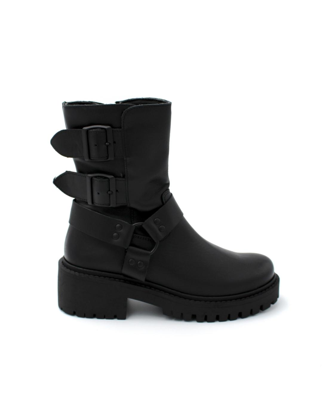 Bota Motera HEE 24825 Negro Mujer.