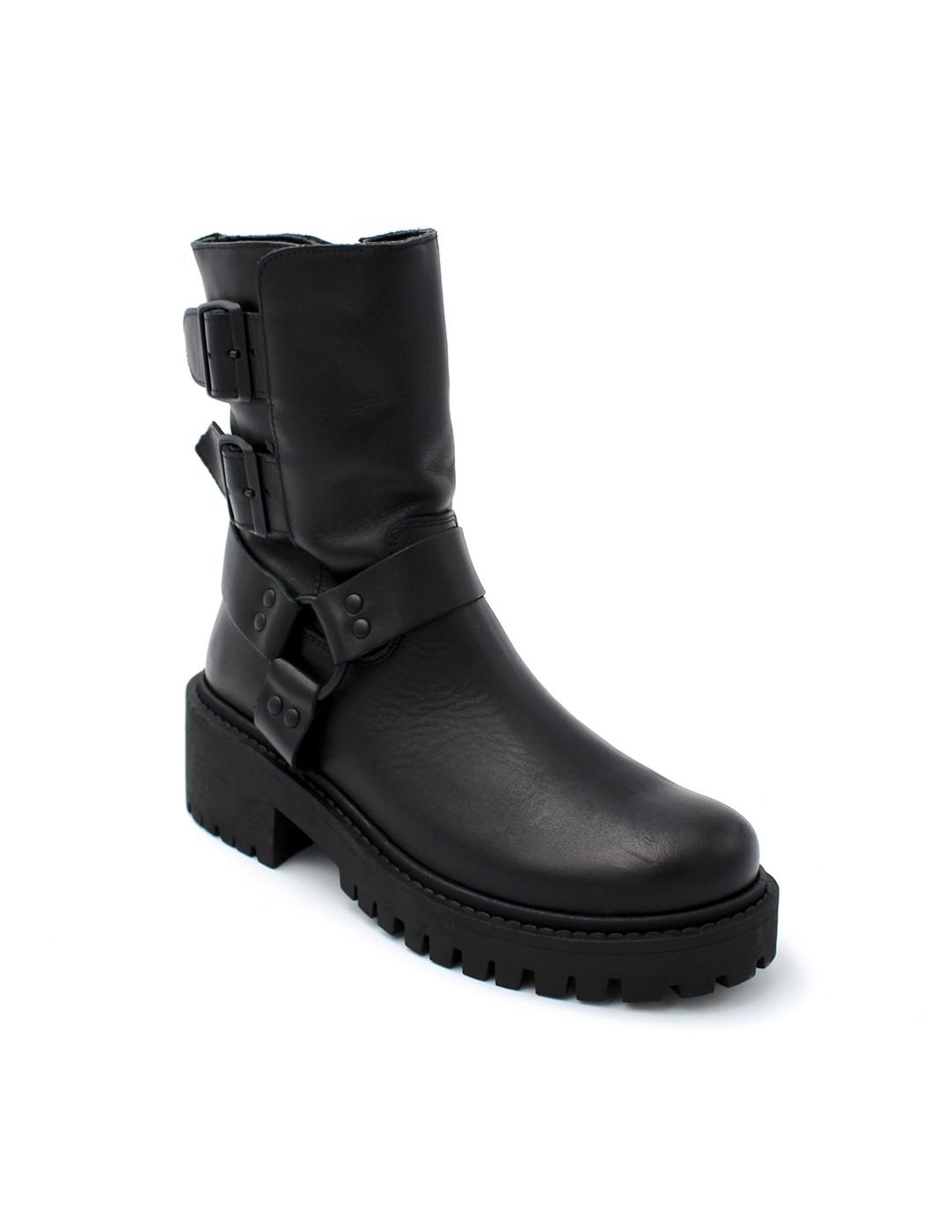 Bota Motera HEE 24825 Negro Mujer.