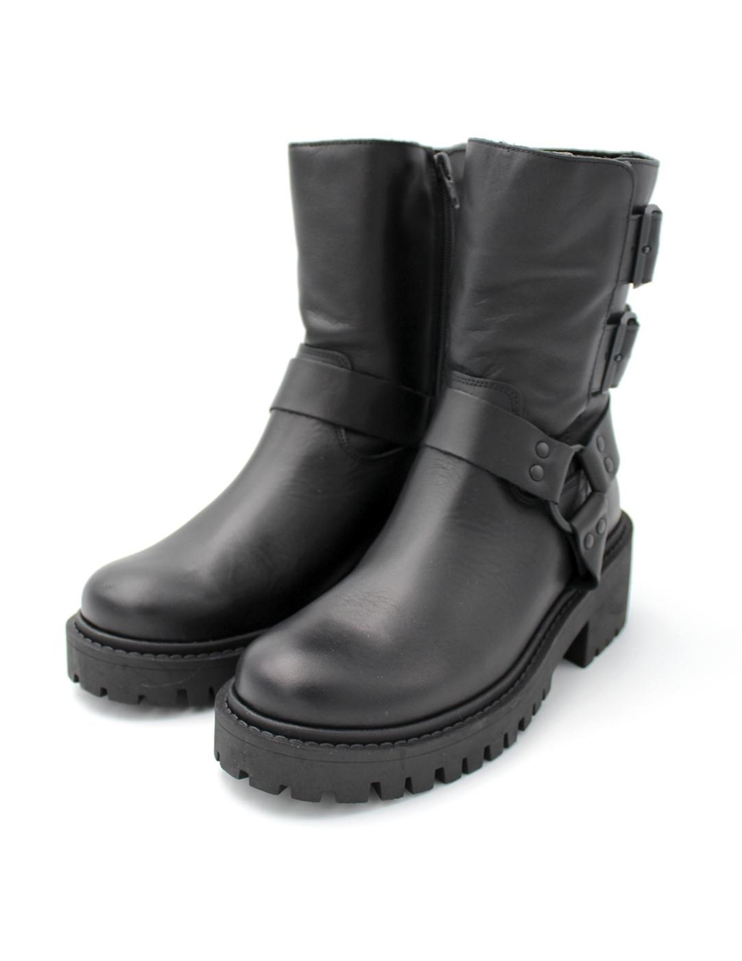 Bota Motera HEE 24825 Negro Mujer.