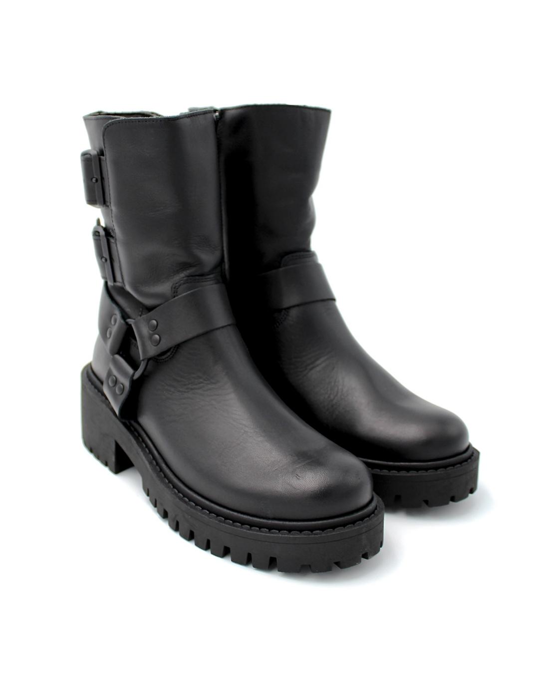 Bota Motera HEE 24825 Negro Mujer.