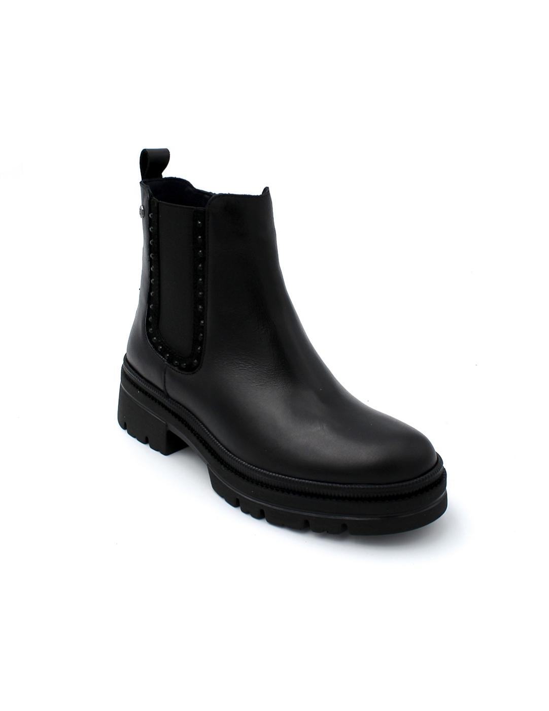 Botín Tachuelas Cosmo Dorking D9391 Brush Negro Mujer