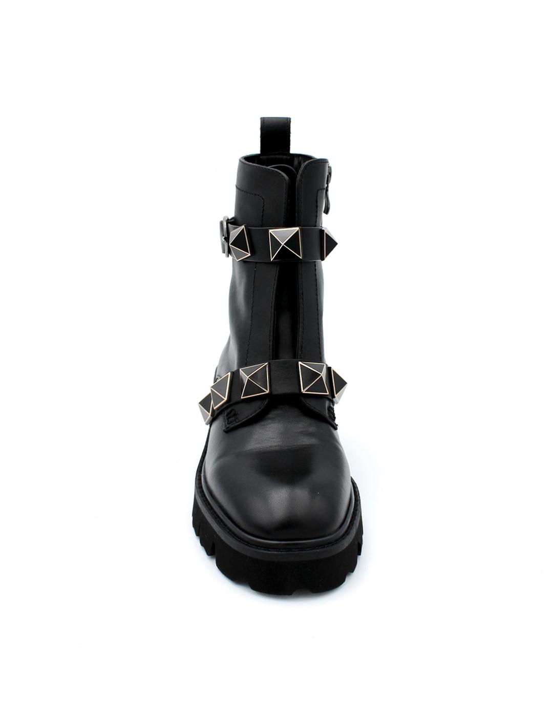 Botín Tachas Biker Lodi CE5145 Negro Mujer