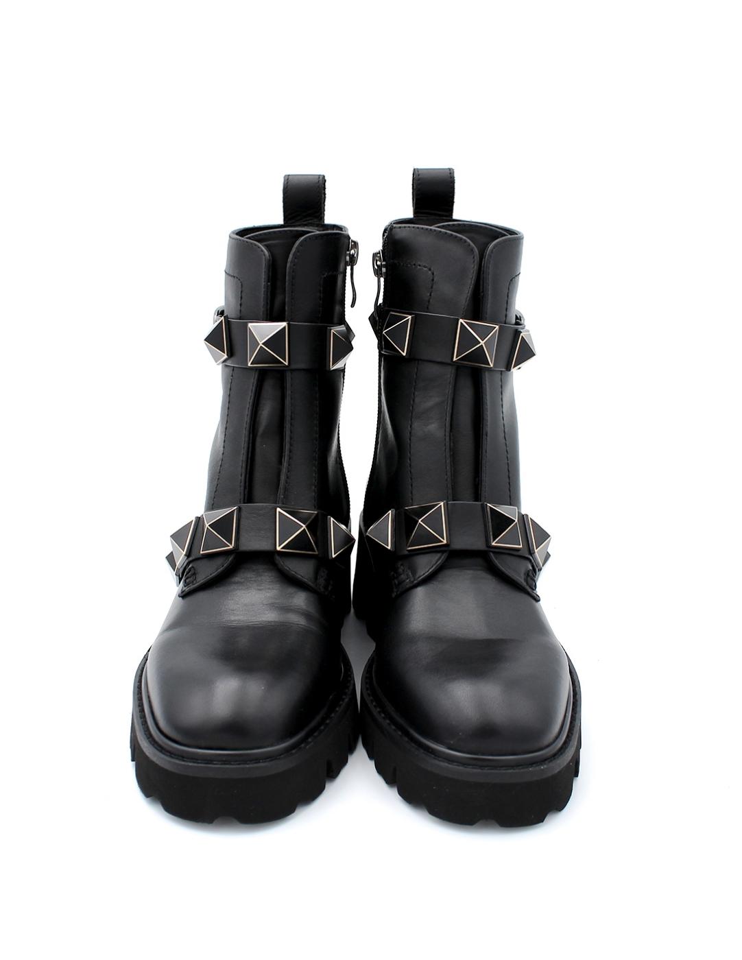 Botín Tachas Biker Lodi CE5145 Negro Mujer