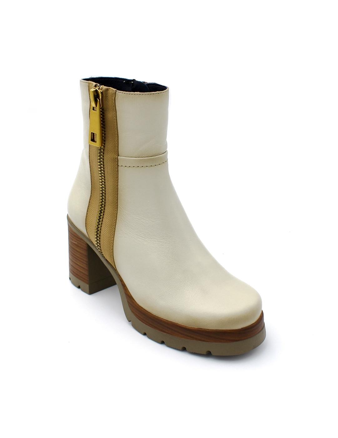 Botín Plataforma Dorking Safe D9413-AL Porcelana Mujer