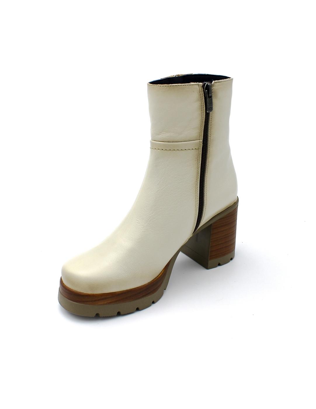 Botín Plataforma Dorking Safe D9413-AL Porcelana Mujer