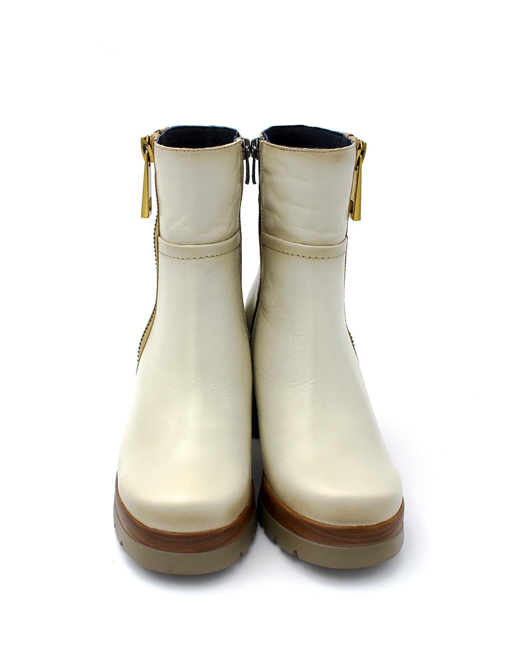 Botín Plataforma Dorking Safe D9413-AL Porcelana Mujer