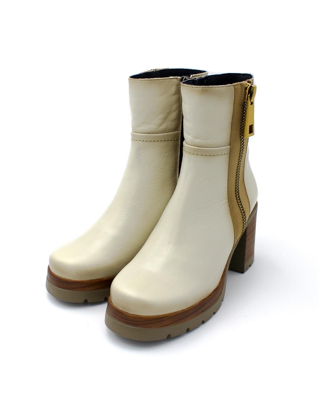 Botín Plataforma Dorking Safe D9413-AL Porcelana Mujer