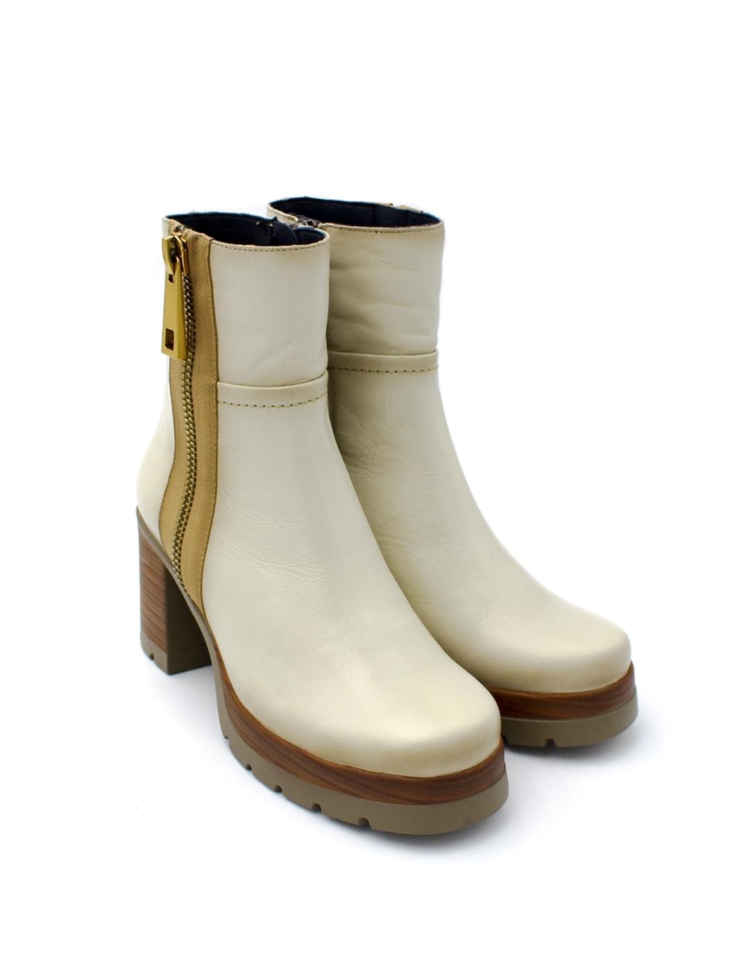 Botín Plataforma Dorking Safe D9413-AL Porcelana Mujer