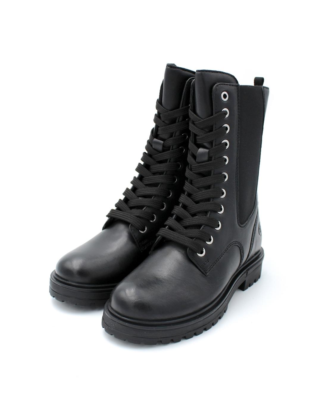 Bota Militar Elástico Electra Chetto 1124547 Negro Niña