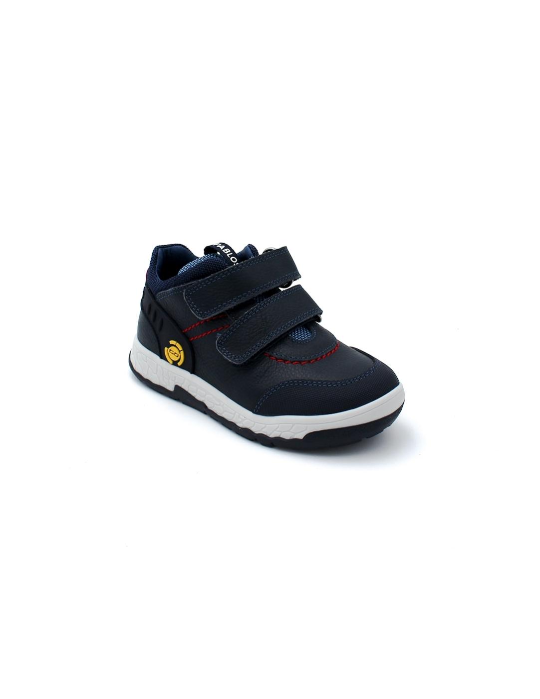 Deportiva Botín Velcro West Pablosky 515723 Océano Niño