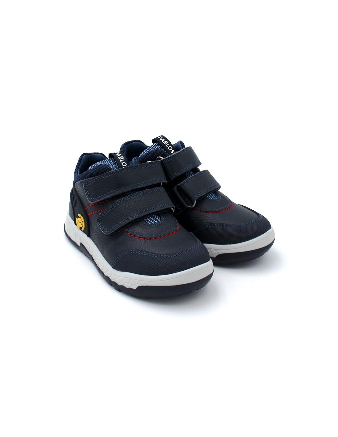 Deportiva Botín Velcro West Pablosky 515723 Océano Niño