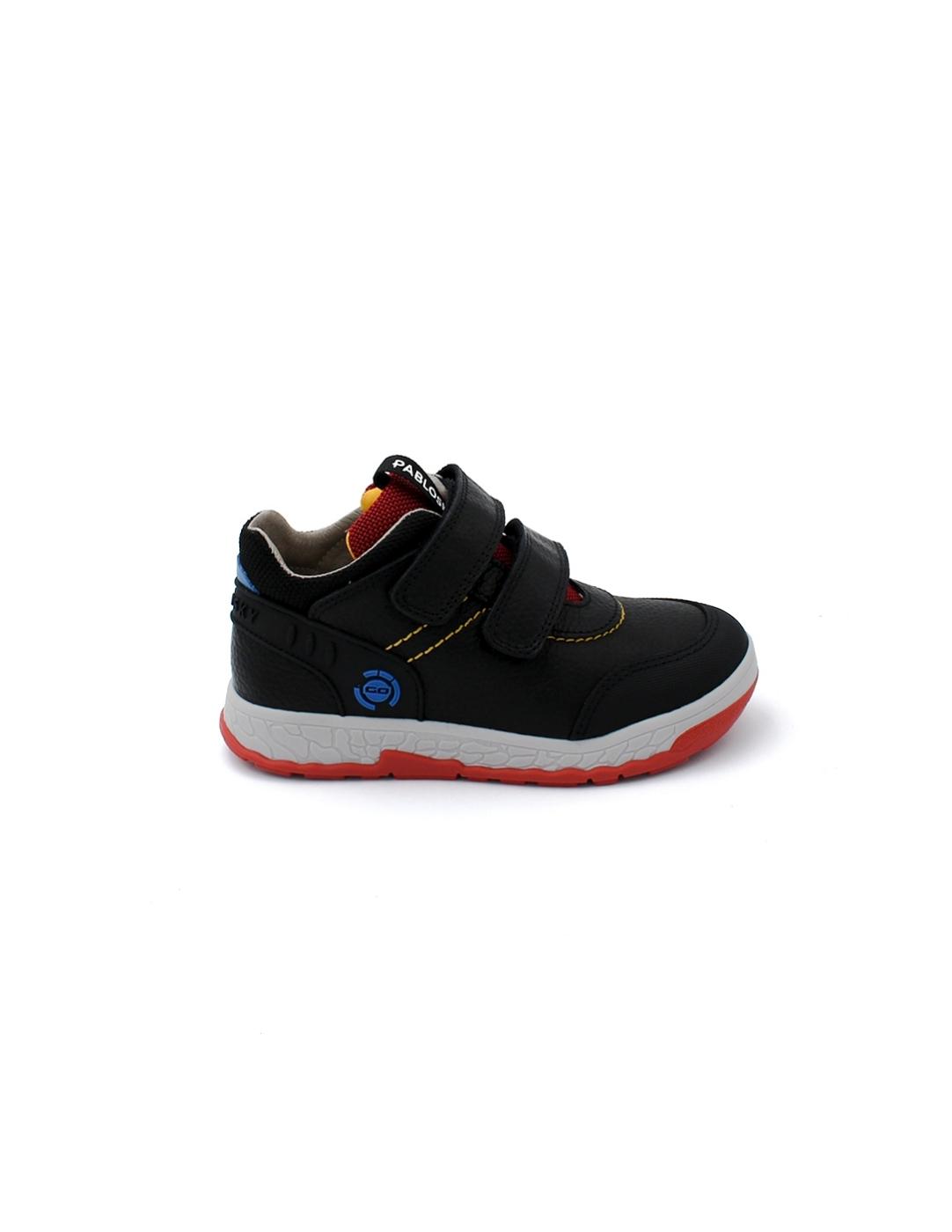 Deportiva Botín Velcro West Pablosky 515723 Océano Niño
