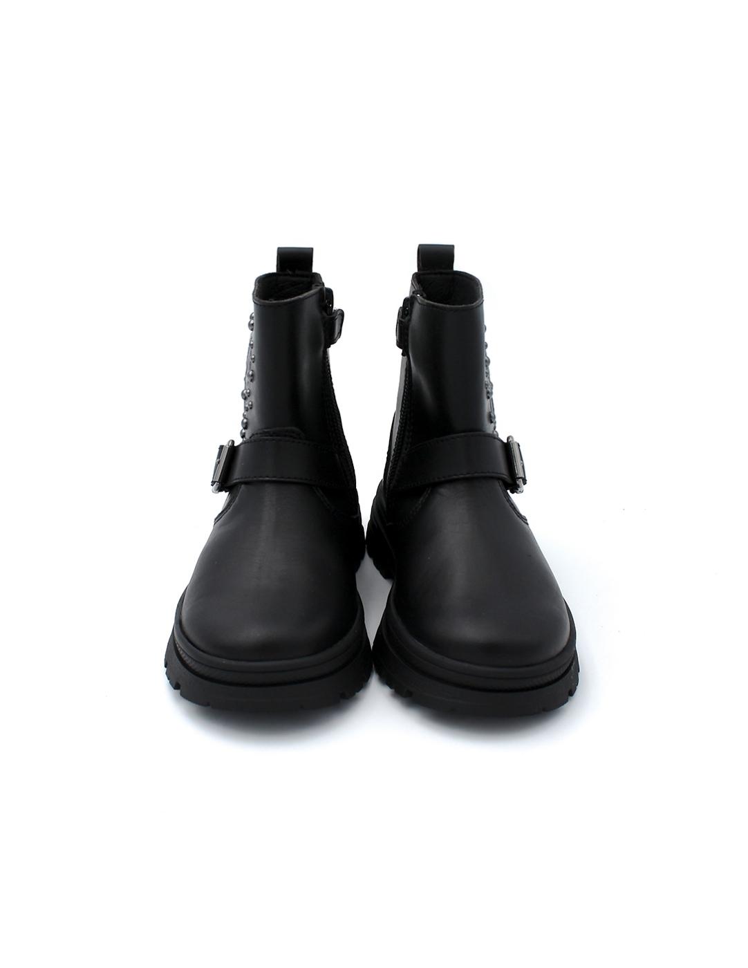 Botín Piel Index Pablosky 433615 Negro Niña