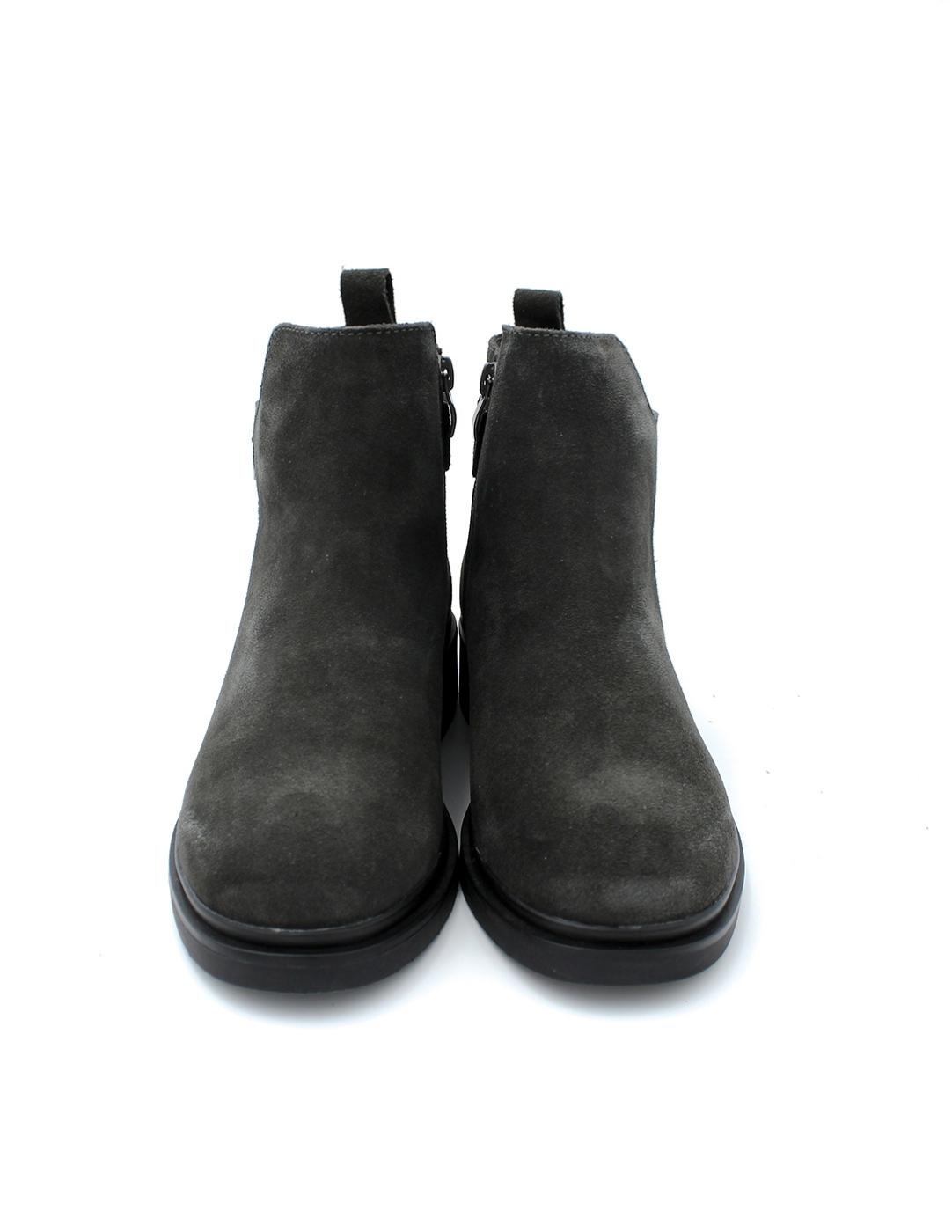 Botín Ante Hebilla Bonaventure B50-9 Gris Mujer