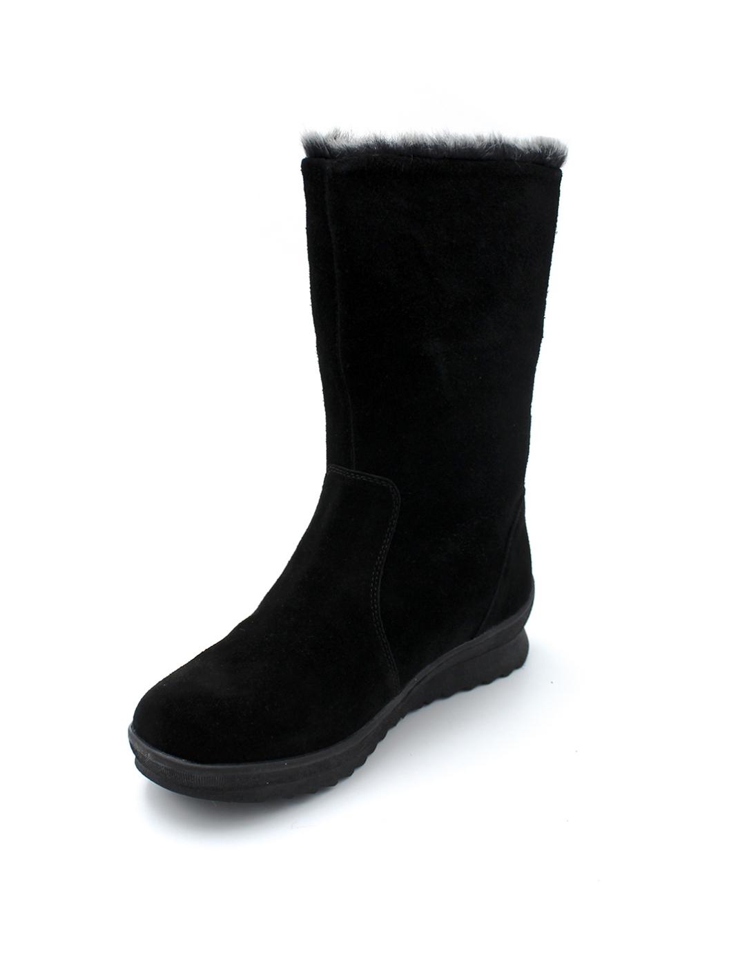 Botín Ante Cremallera Coronel Tapioca T943-1 Mujer Negro