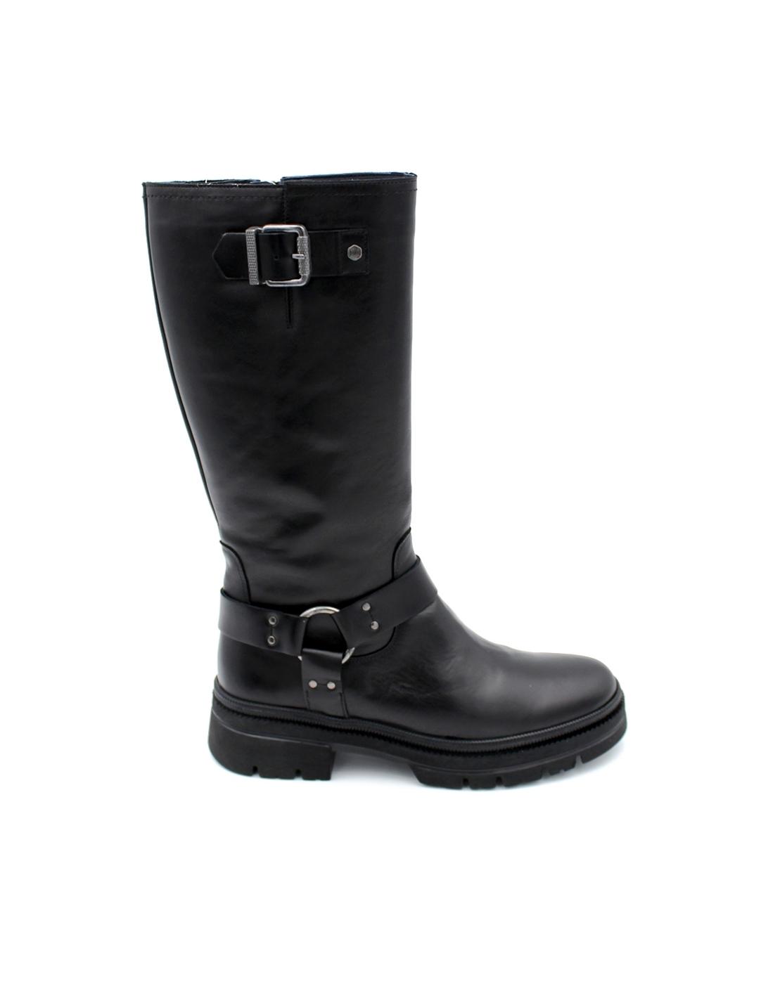 Bota Motera DORKING D9396-Br Negro Mujer.