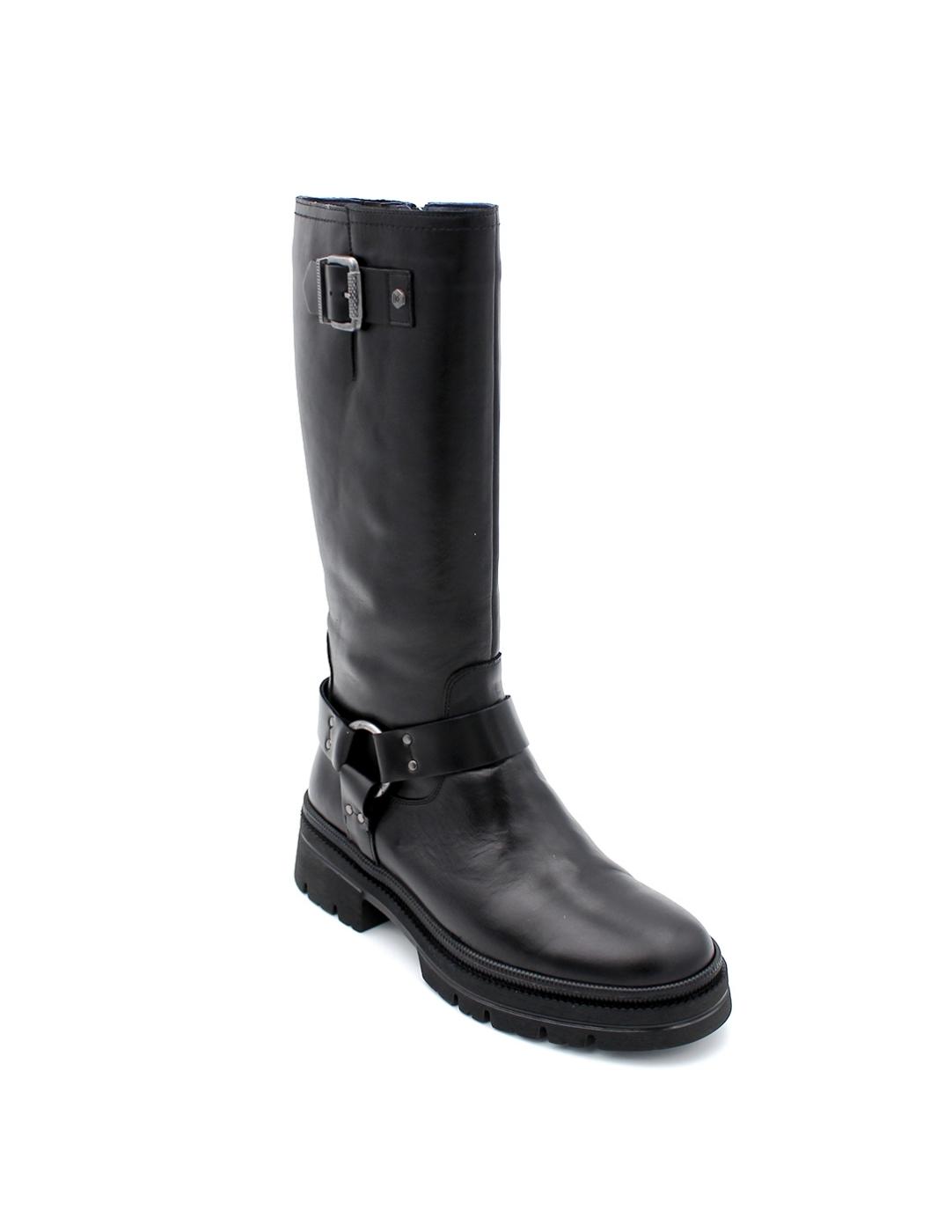Bota Motera DORKING D9396-Br Negro Mujer.