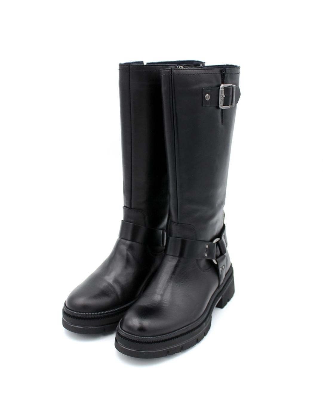 Bota Motera DORKING D9396-Br Negro Mujer.