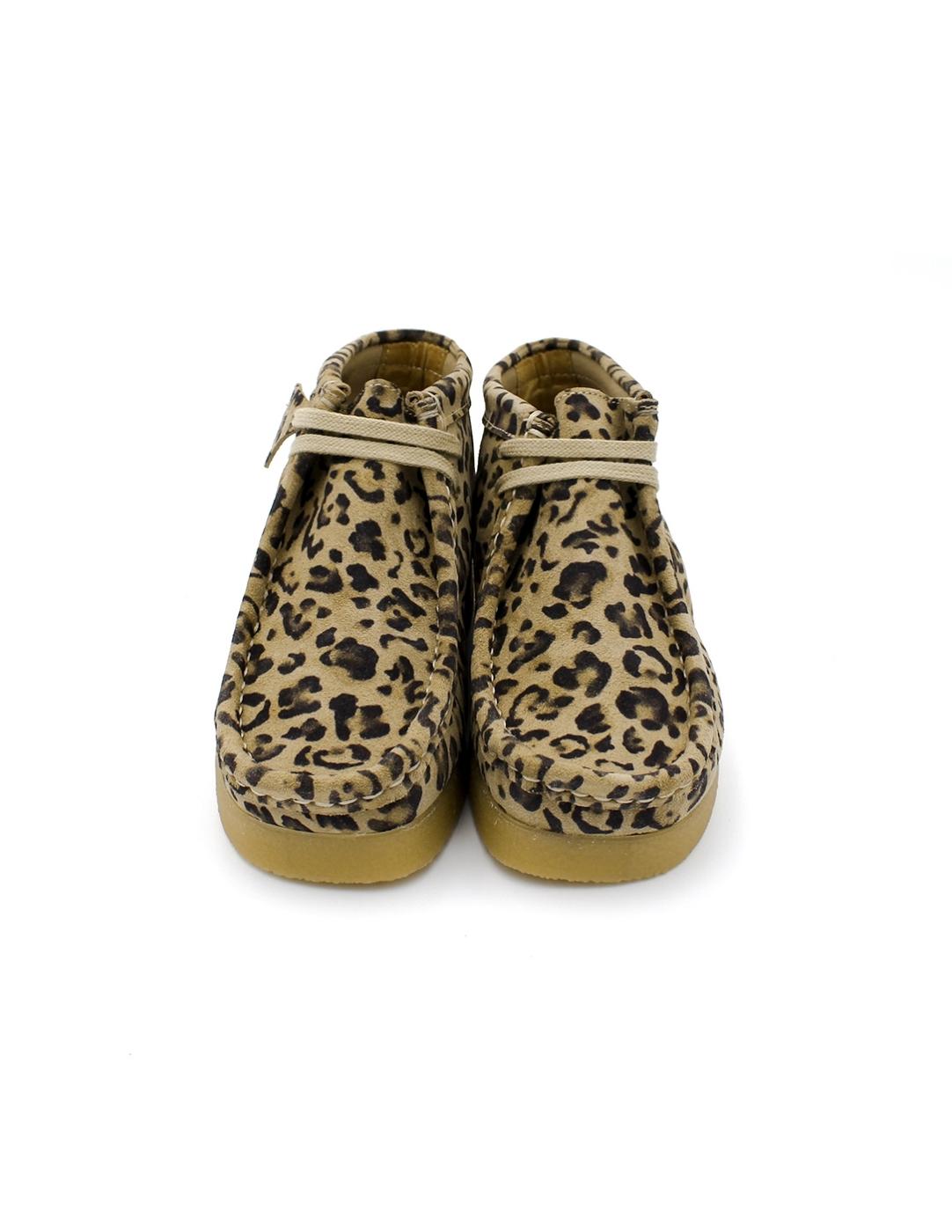Botin Ante Leopardo AGOT WASP Beige Mujer