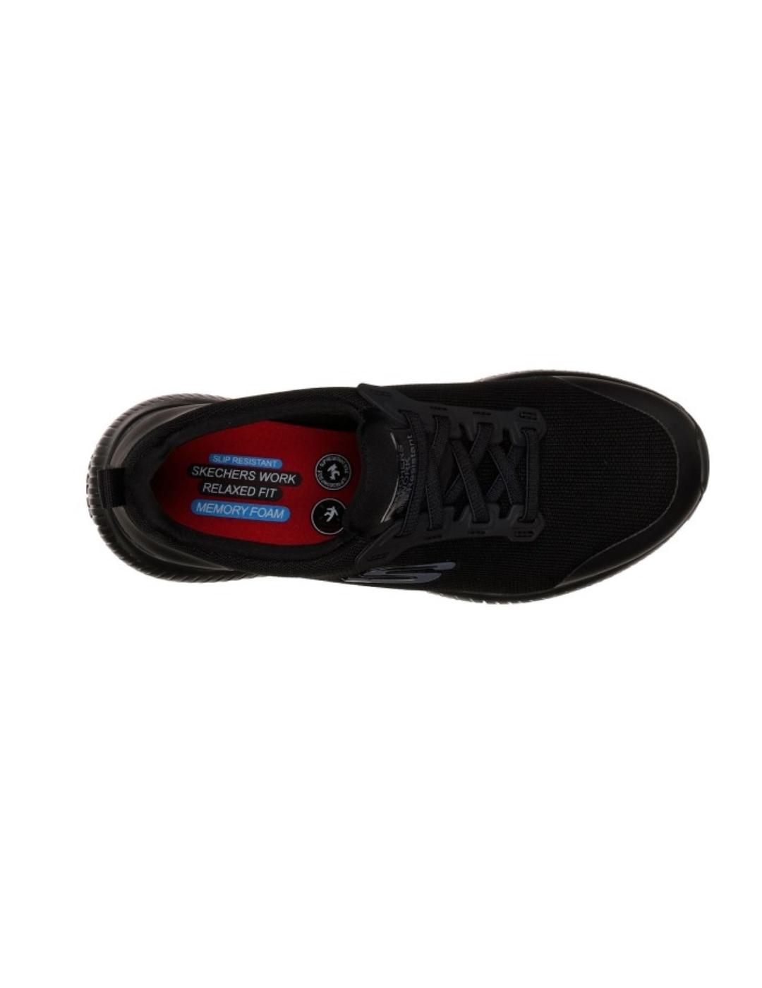 Deportiva Skechers Work: Squad SR 77222EC Mujer Negro
