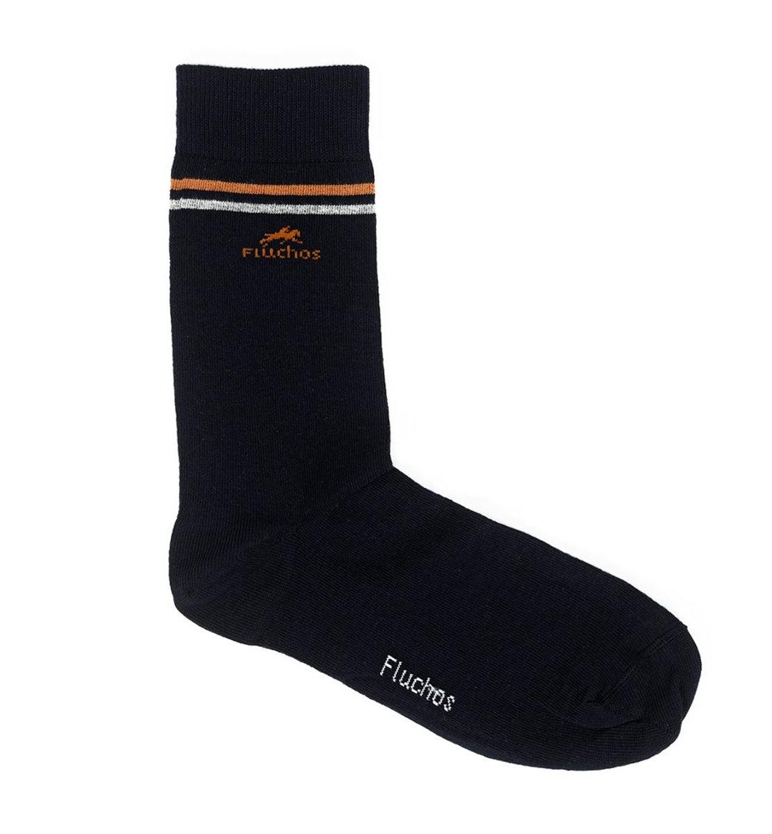 Calcetines Largos Fluchos CA0009 Azules/Gris/Naranja Hombre