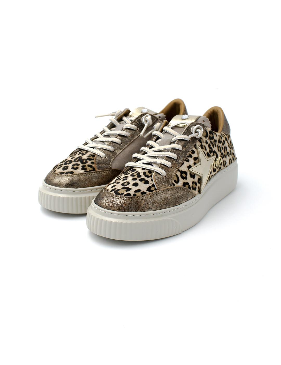 Bamba Cetti C-1320 Leopardo Metal Mujer