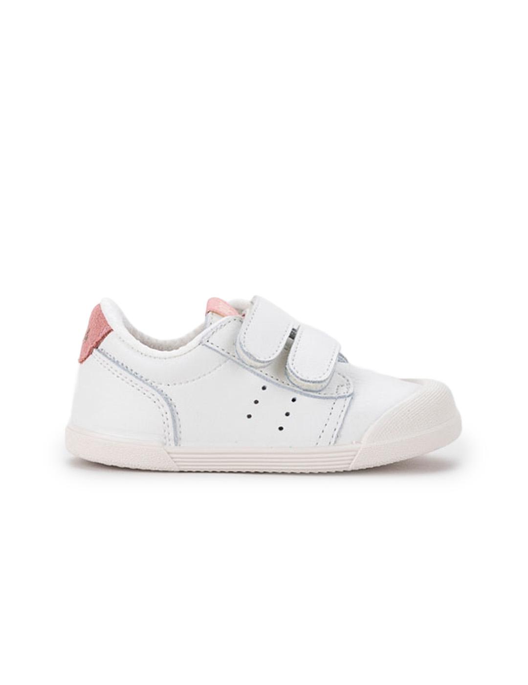 Deportivos Rosa Piel Barefoot Igor W10325-383 Blanco Niña