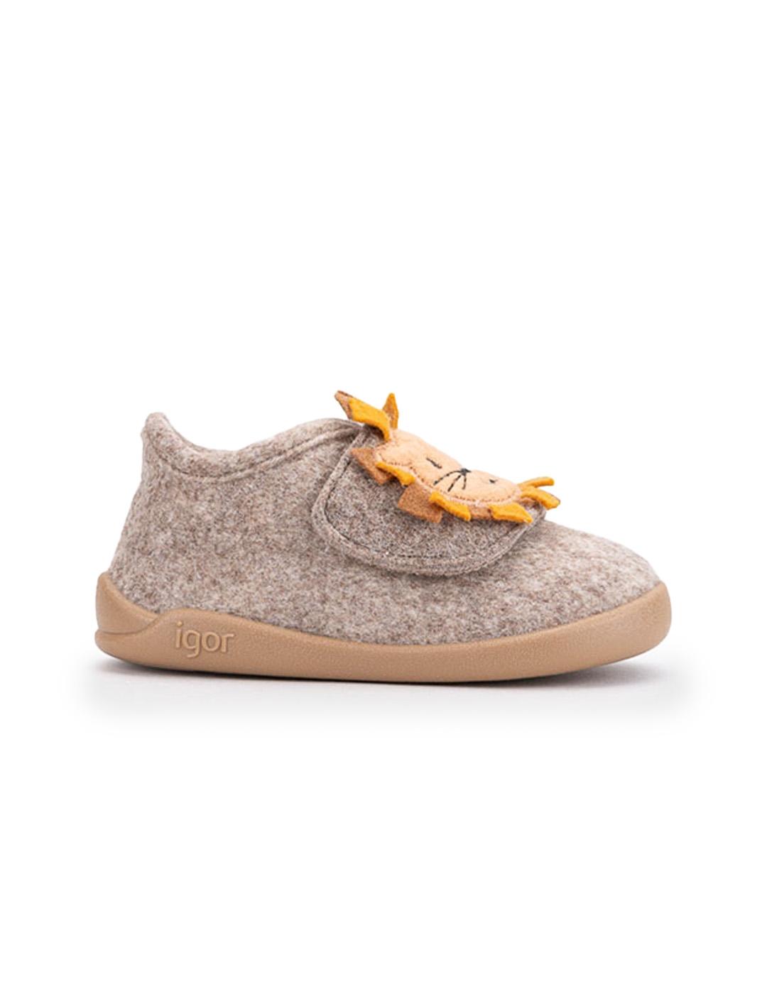 Zapatillas De Casa Homie León Igor W10329-183 Taupe Unisex