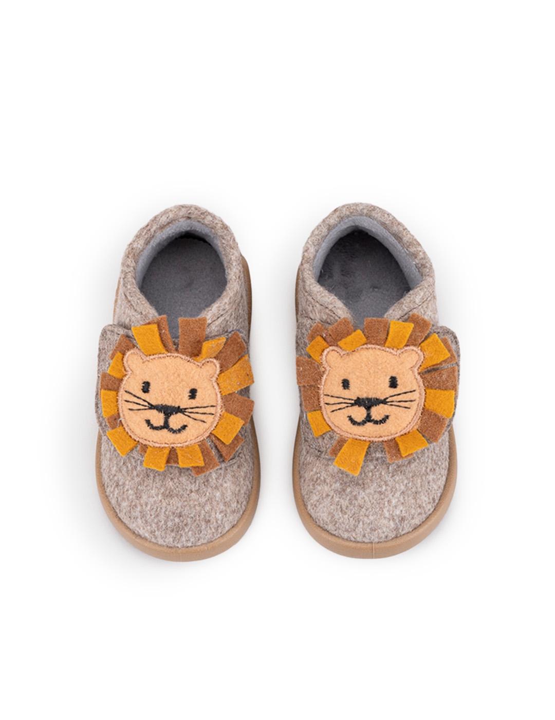 Zapatillas De Casa Homie León Igor W10329-183 Taupe Unisex